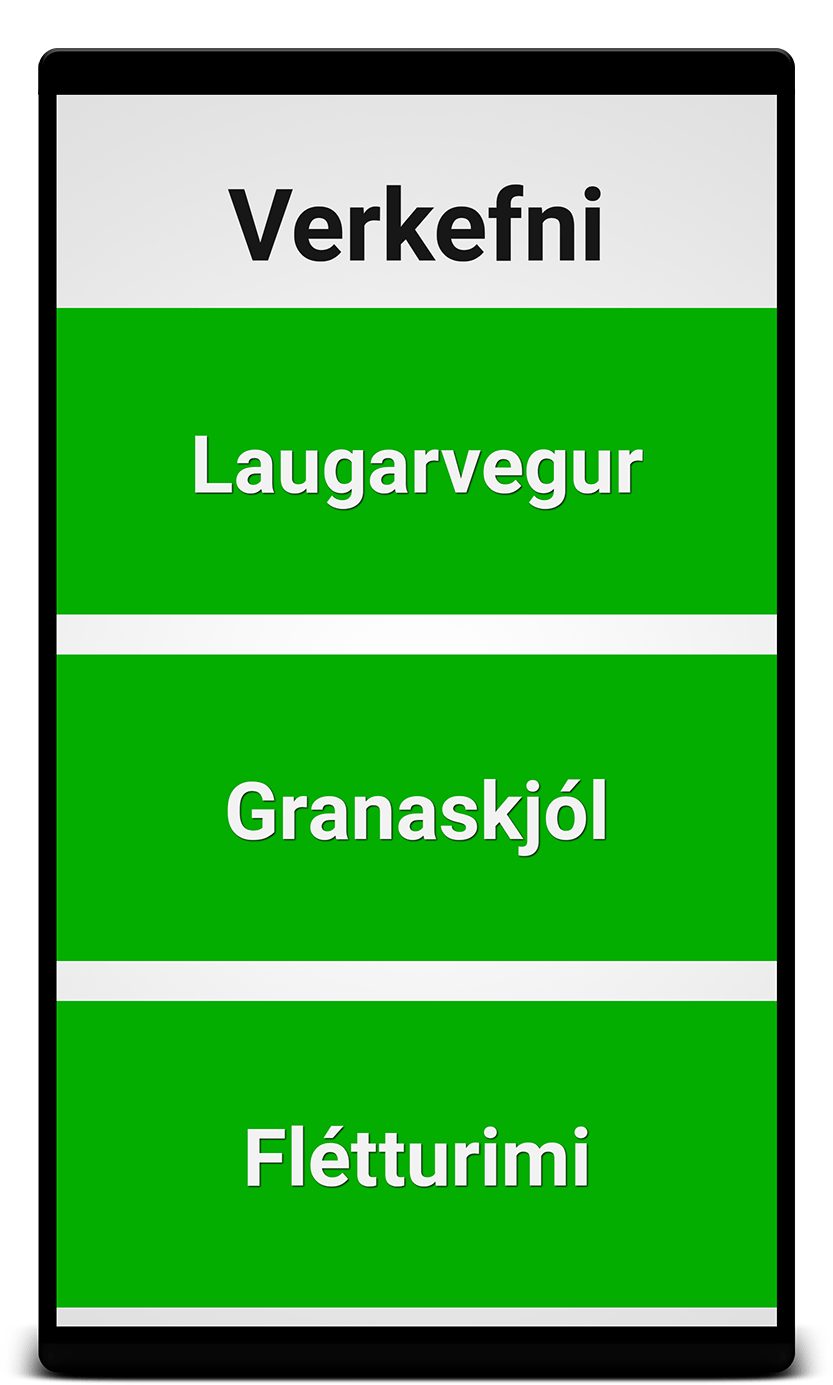 Tímavera app screenshot showing a list of projects